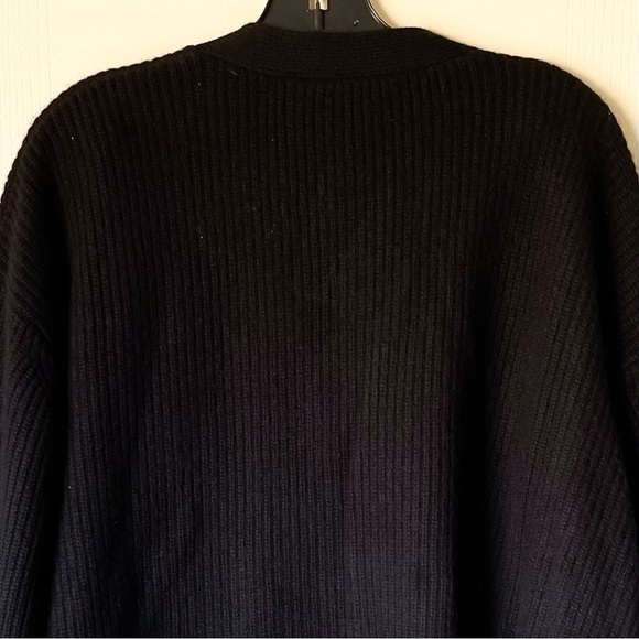 Jenni Kayne Cocoon Cardigan Oversized Cashmere Black Small GUC - Picture 6 of 11